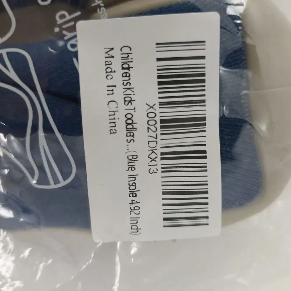 Woodland Size 6 - 12  Months Fox Baby Sock Navy Blue Red